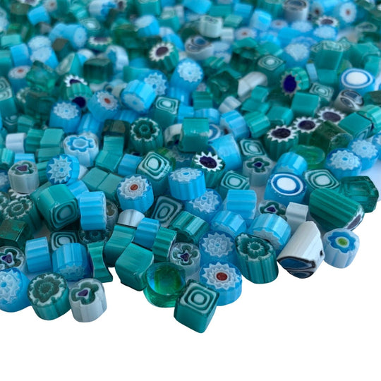 Millefiori modrý mix