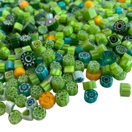 Millefiori zelená směs