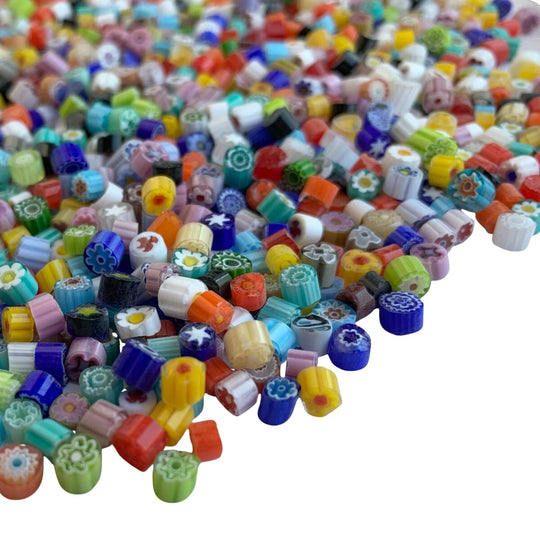 Millefiori barevná směs 4/5 průhledná