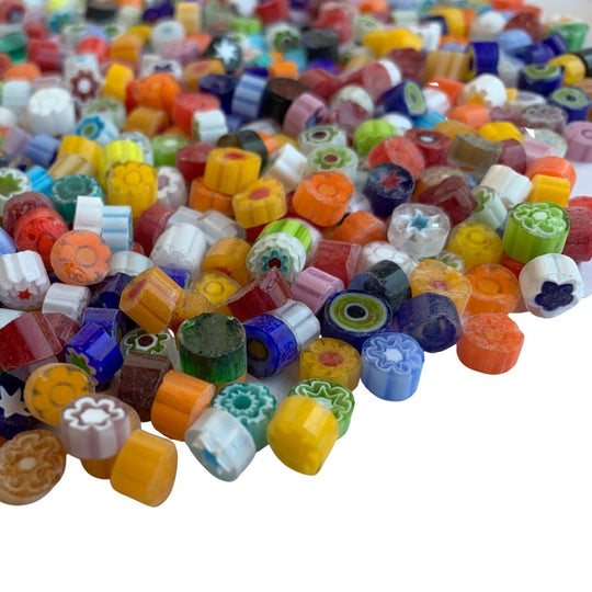 Millefiori barevná směs 7/8 průhledná