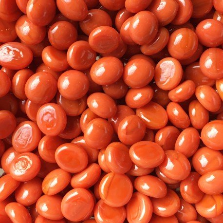 Mini Glass Nuggets 9-13mm  Orange