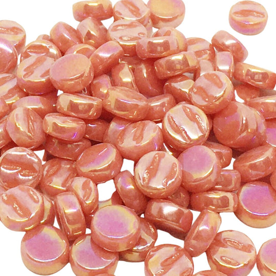 Dots Pearlised 8mm   Watermelon