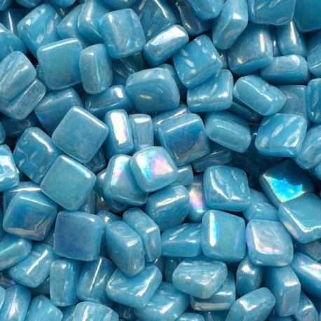 Ottoman Pearlised 8mm    Lake Blue