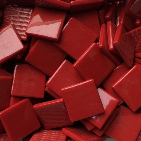 Pâte de Verre 25mm Krvavě červená