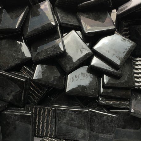 Fantasy Glas 25mm  Opal Schwarz