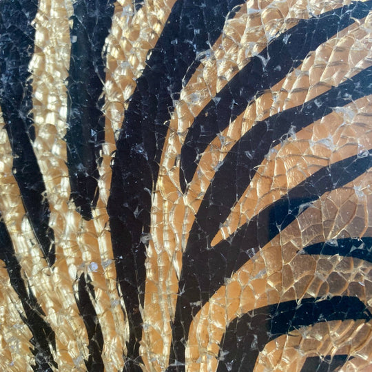 Bezpečnostní sklo Zebra Černá/Zlatá