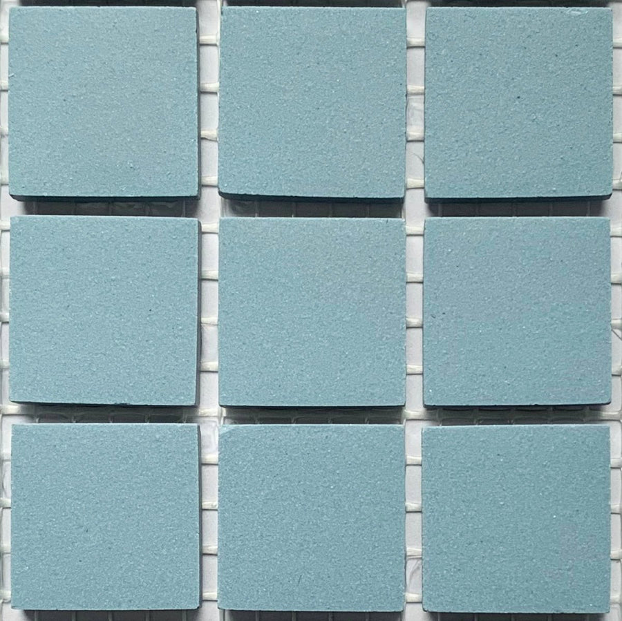 Winckelmans Bleu – matné mozaikové dlaždice 20x20 mm na síťce