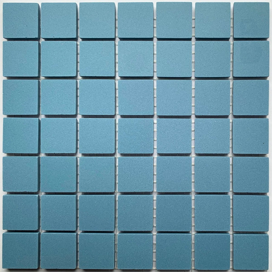 Winckelmans Bleu Foncé – matné mozaikové dlaždice 20x20 mm na síťce