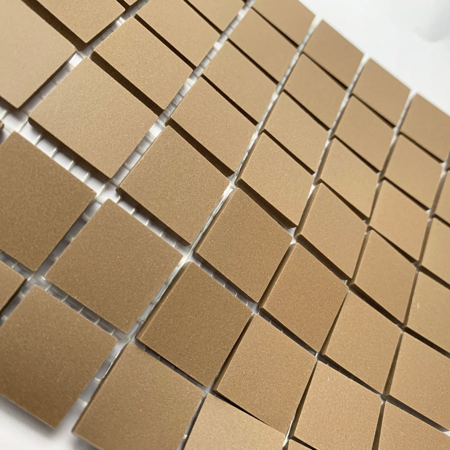 Winckelmans Café – matné mozaikové dlaždice 20x20 mm na síťce