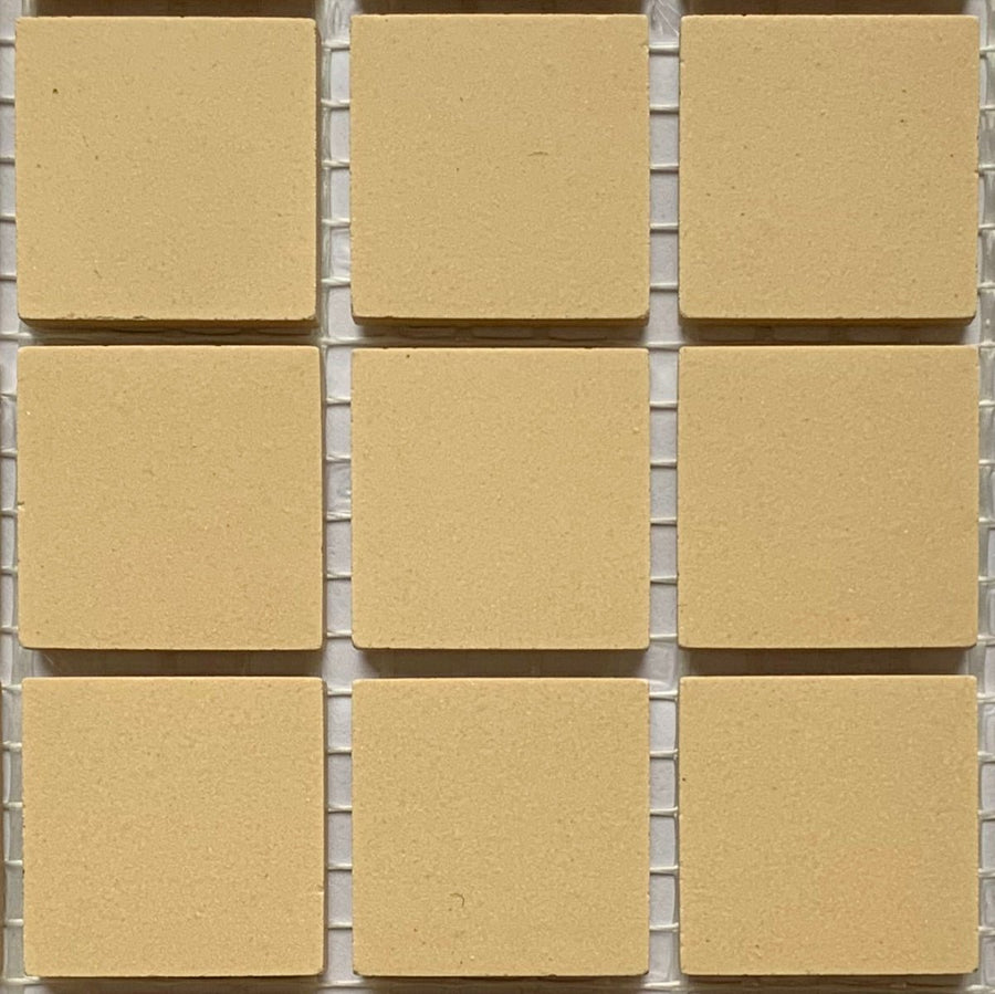 Winckelmans Cognac – matné mozaikové dlaždice 20x20 mm na síťce