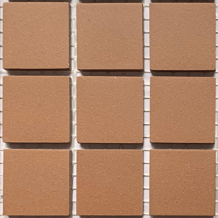 Winckelmans Havane – matte Mosaikfliesen im Format 20x20 mm auf Netz