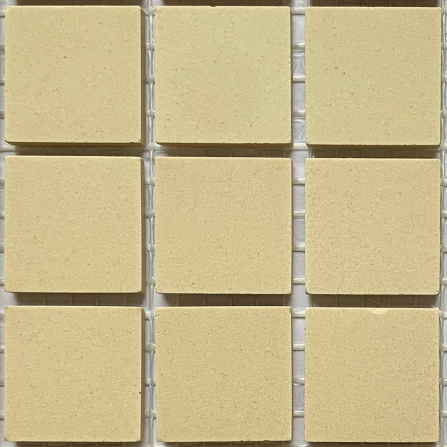 Winckelmans Ivoire – matné mozaikové dlaždice 20x20 mm na síťce