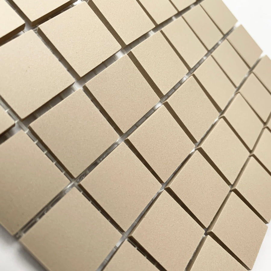 Winckelmans Linen – matné mozaikové dlaždice 20x20 mm na síťce